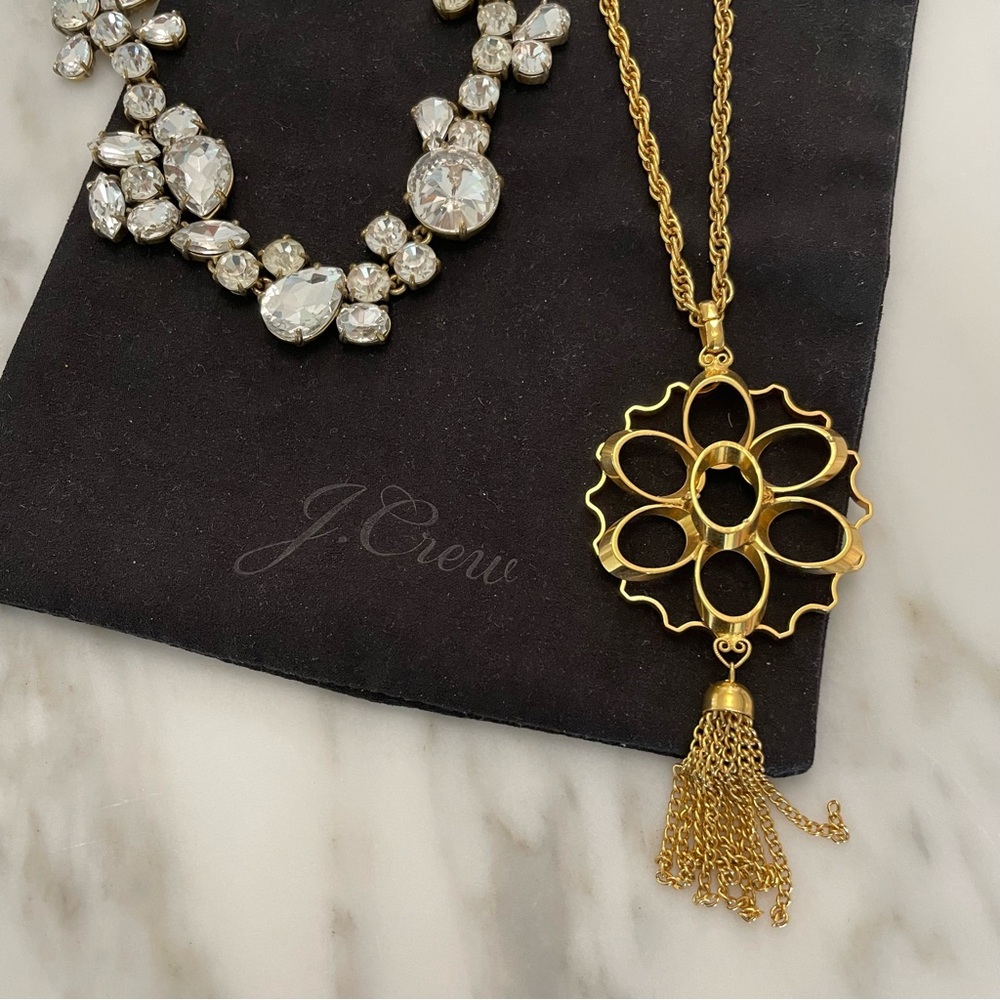 J Crew Necklace & Gold Vintage Necklace